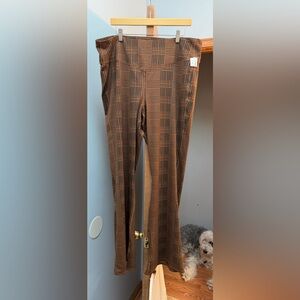 Maurices Brown and Black Houndstooth Leggings